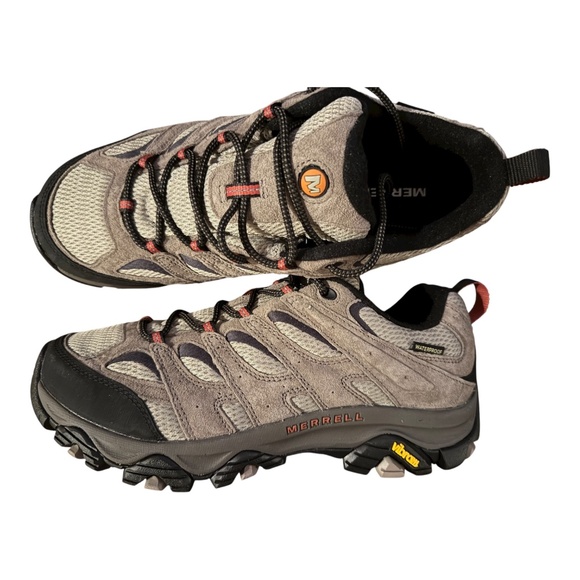 NWOT Merrell Moab 3 Waterproof Shoes 10.5 Wide Tan Brown - Picture 1 of 3
